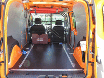 Kantonales Tiefbauamt Thurgau, Strasseninspektorat 
Renault Kangoo Maxi 1.5 dci - Innenausbau Hänseler, Fahrzeug-Einrichtung 